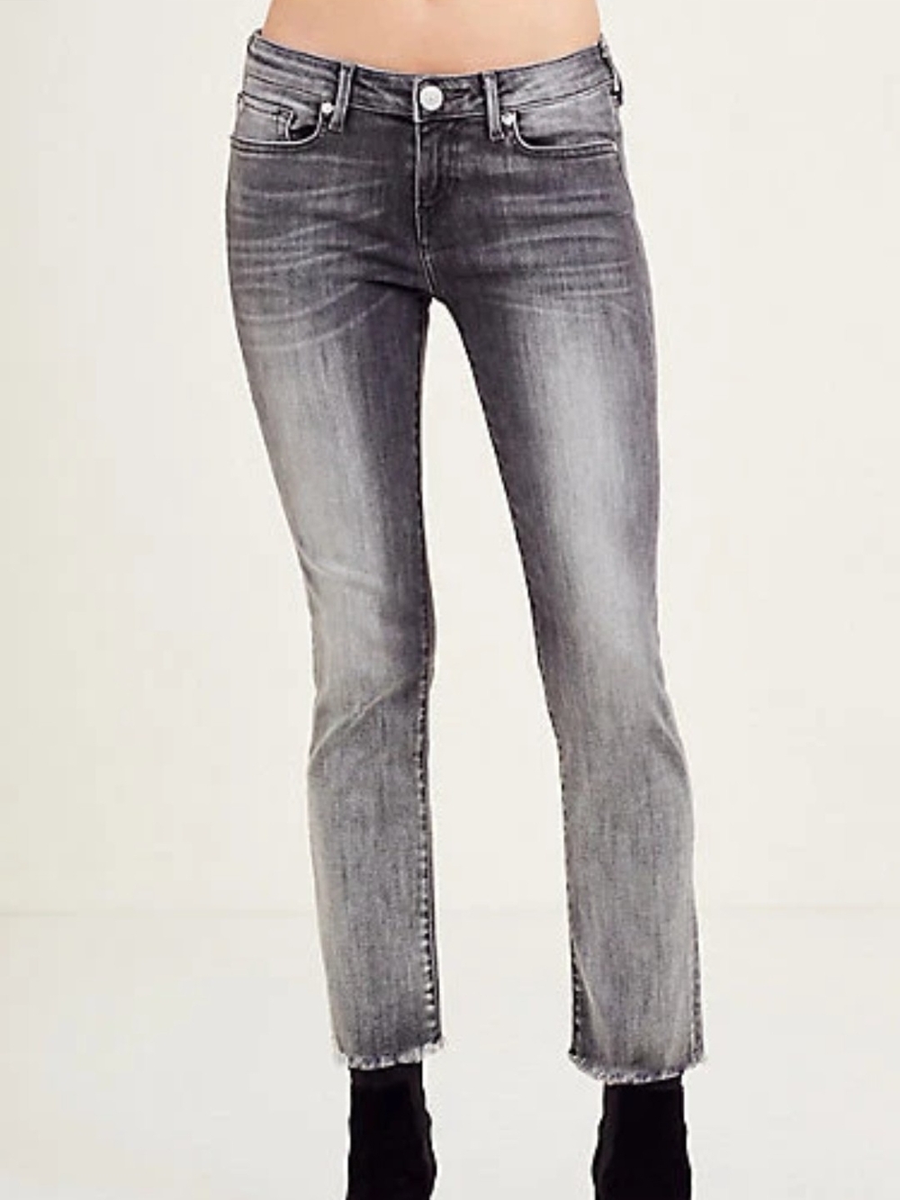 True Religion Women's Grey Skinny Jeans